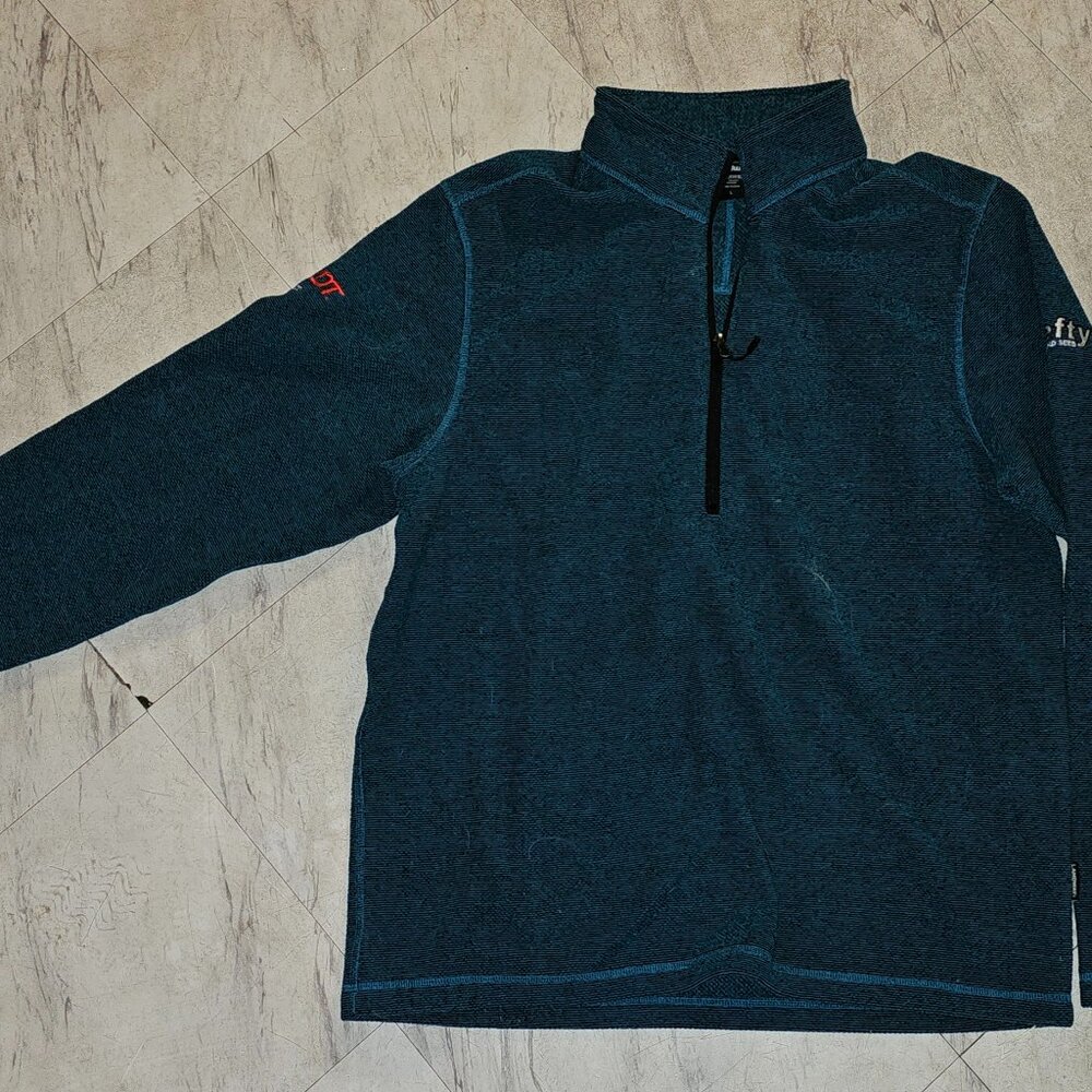 Teal Quarter-Zip Sweatshirt
